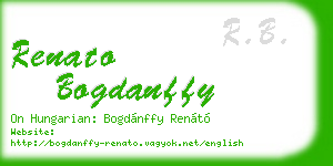 renato bogdanffy business card