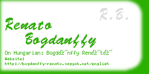 renato bogdanffy business card